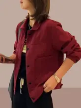 レディース デニムジャケット【ショート丈・カジュアル・春秋用】（セットアップ対応）