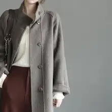 Warmo 高級ウール混紡チェスターコート【レディース・ロング丈・シンプルデザイン・両面使用可】