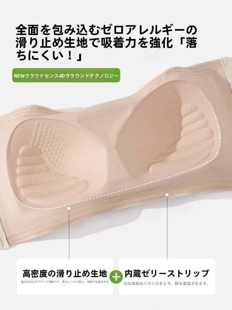 ノンワイヤーブラトップ ノースリーブデザインで垂れない安定感を実現