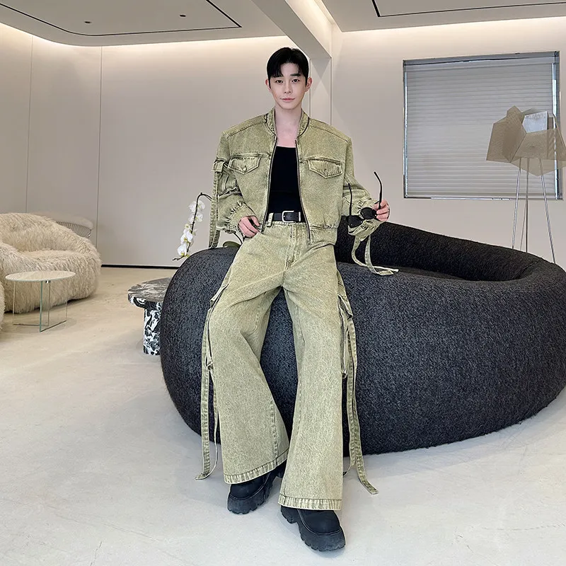かっこいい服装 メンズ ってどう選ぶ？廃土風のデニムジャケットとパンツが解決するリアルなスタイルの秘密