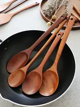 天然ウルシ塗装の木製フライ返し【長柄・お料理用・無添加】