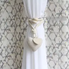 穴あけ不要 オシャレなカーテンバンド【カートゥーンデザイン・欧州風・収納に便利】
