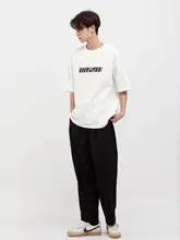 ストレートパンツ メンズ ワイド グレー ドレープ感 通気性 防シワ加工 ヴィンテージ きれいめ 上品