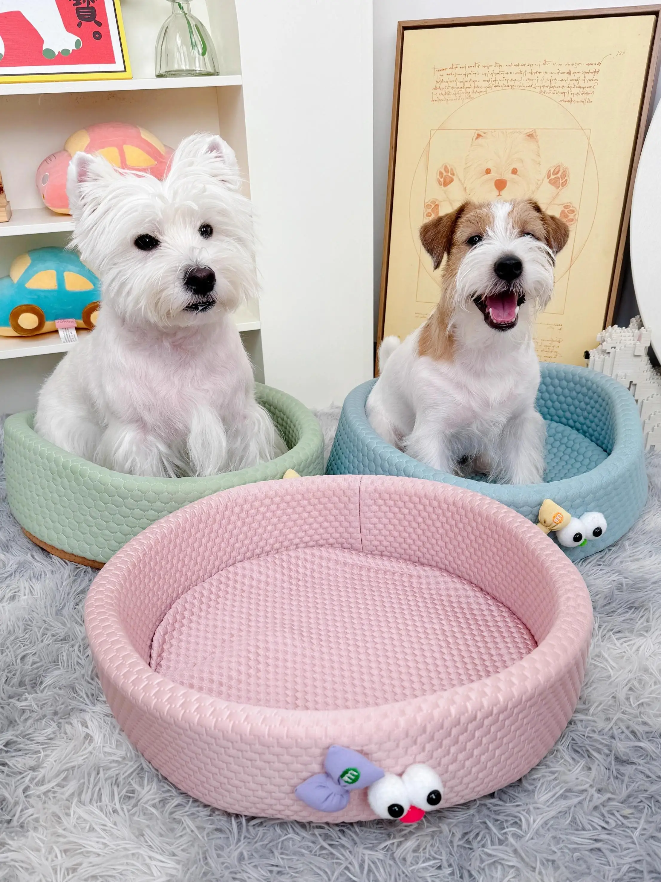 夏用ペットクッション：涼感マットで小型犬・猫の快適な足元を実現
