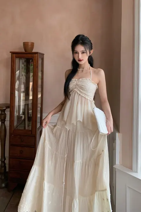 泡袖トップスとブラレット・ウエストゴムの傘スカート【二色展開・カジュアルファッション】（セットアップ対応）