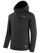 Calanbula メンズ 秋冬用 フリース裏地付きソフトシェルジャケット【登山・アウトドア用・防風】