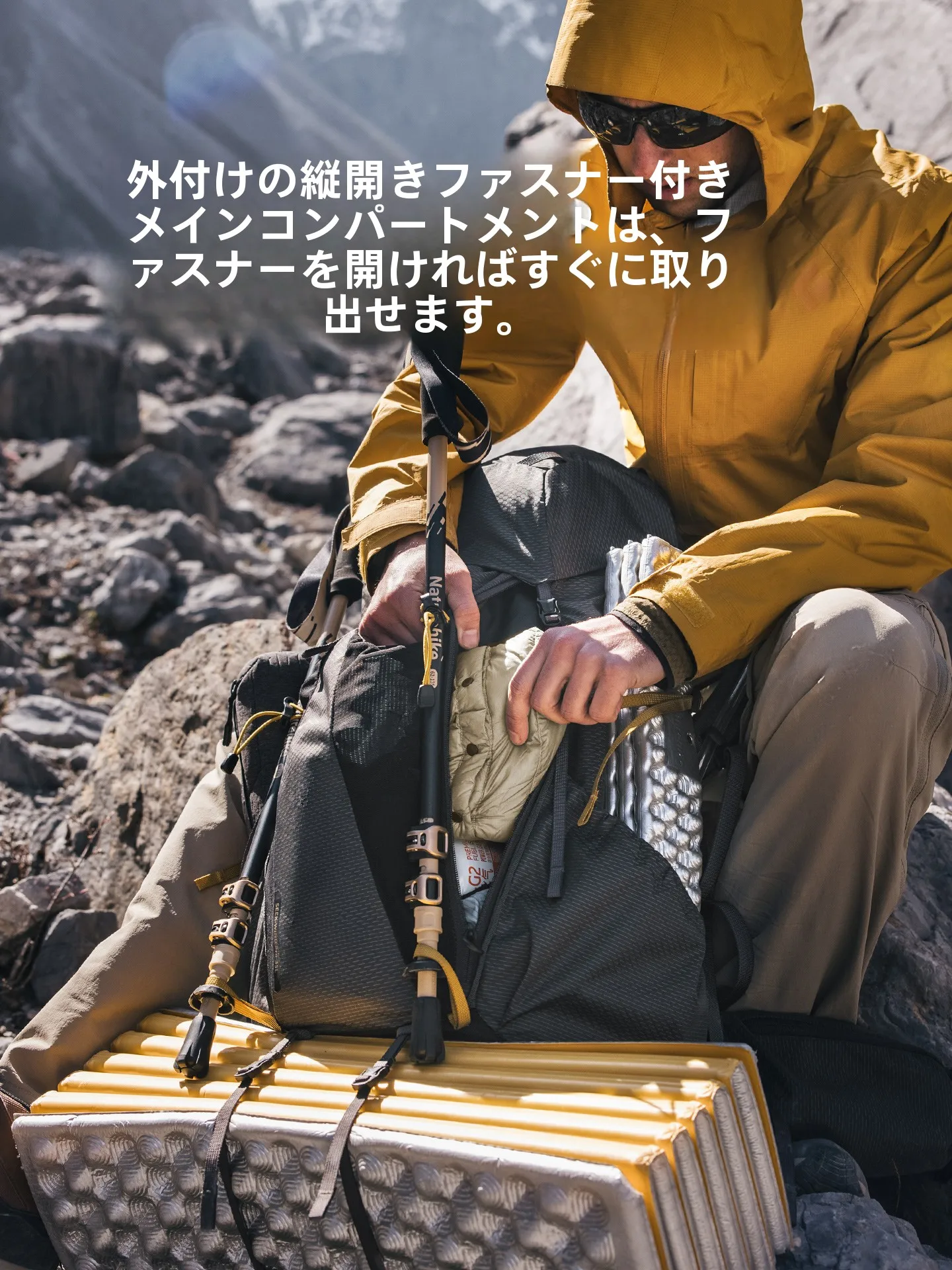 大容量アウトドア登山リュック：男女兼用の通気性設計が実用性を向上