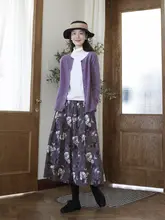 レディース ウールカーディガン【長袖・ラウンドネック・オーバーサイズ・シンプルデザイン】