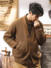 アメリカンヴィンテージ風 メンズカーディガン【冬用・厚手・ニット】