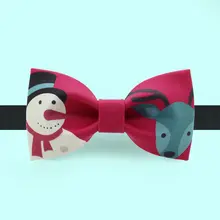 ユニークな印刷デザインのフォーマル蝶ネクタイ【結婚式・クリスマス飾り用】