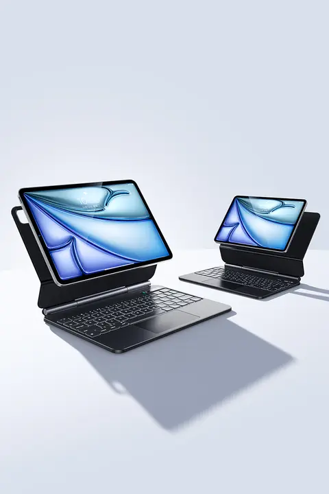 SmartDevil iPad Air 7およびApple製11世代に対応！極上の柔らかさのキーボード保護カバー【ブルートゥース磁気吸着・回転式・タッチ操作・一体型】