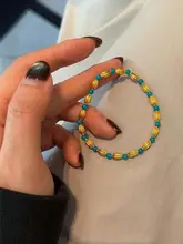 新中式風のターコイズビーズブレスレット【軽やかで上品なデザイン・シンプルな高級感】