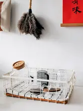 収納バスケット アイアン ヴィンテージ 雑貨風 卓上 一人暮らし 本 フルーツ 小物