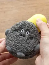 コインケース ポーチ イヤホンケース もこもこ ファー ファスナー キーホルダー リップ 収納 かわいい 「romane」