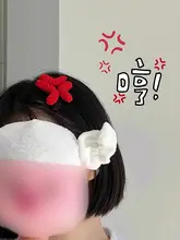 クリエイティブな水滴デザインのヘアクリップ【怒りの表情・カラフル・ビジネス用】