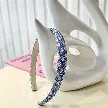 小花柄ヘアクリップ【ブルー系・スタイルに合わせやすい・髪型アレンジ用】