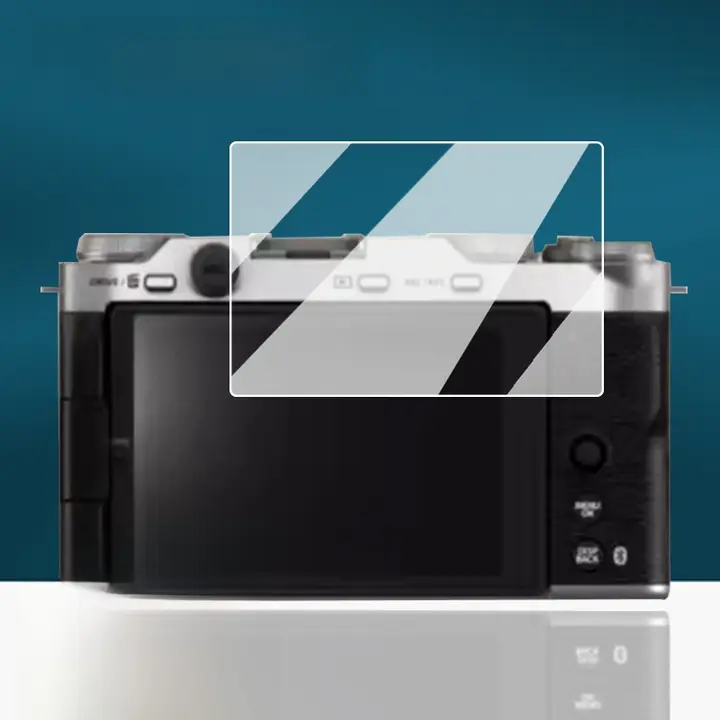 富士XE5対応 強化ガラスカメラフィルム【XT50・XM5用・指紋防止・全画面保護】