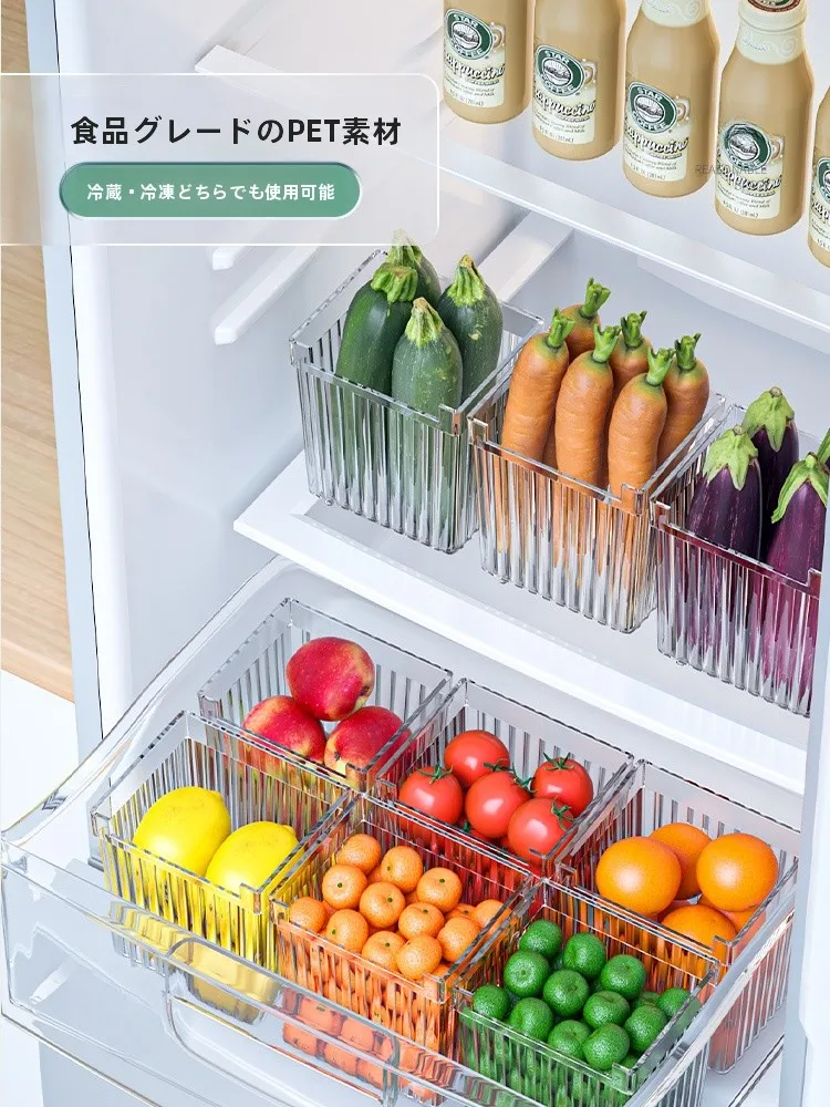 側面収納ボックス 冷蔵庫用 プラスチックケース Lサイズ 6枚入の収納効率と実用性