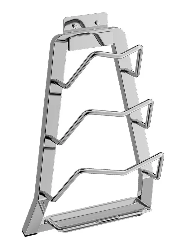 穴あけ不要の304ステンレス鍋蓋スタンド：キッチン収納の効率化と耐久性の実証