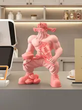 筋肉の财神像【リビング装飾・テレビ台用・高級感のあるインテリア】