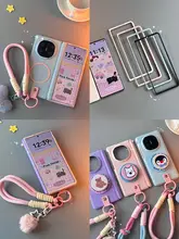 Huawei Mate X6用 薄型全包型ケース【磁気吸着・色分けデザイン・エアバッグスタンド付き】