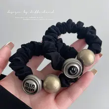 パール付き 高級感のある  ポニーテールヘアゴム【高品質・女性用・おしゃれ】