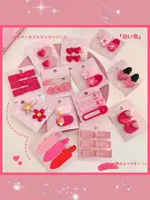 華やかな前髪用バンスクリップ【ピンク・デザイン性のあるヘアアクセサリー】
