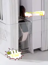 透明なボックス 化粧ブラシ収納ボックス フック付きペン立て アクリル ミニ収納ラック