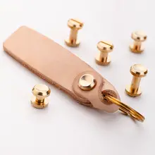 純銅製 ディンプル型 プラスチック製リベット【DIY用・革製品・ハンドクラフト・固定用】