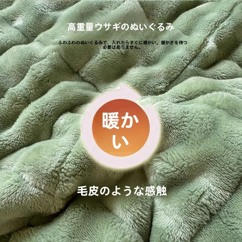 うさぎ毛フリーススプレッド：冬用保温ベットパットの実用性とサイズ選定ガイド
