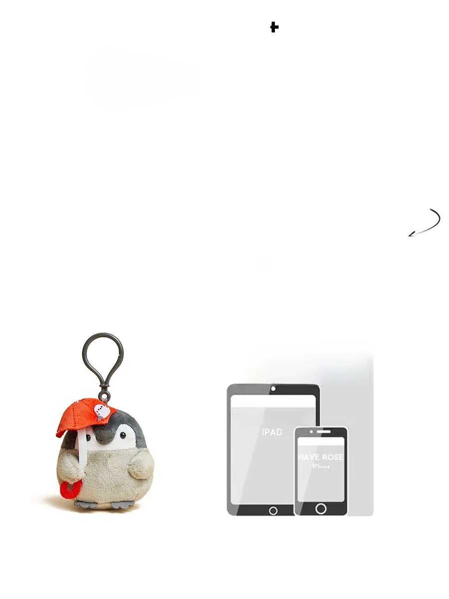 可愛い毛並みの小さなペンギン吊り下げ人形：古風デザインのファッションアクセサリーとは