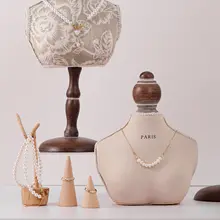 ネックレスディスプレイスタンド【アクセサリー収納用・人形型・装飾用】