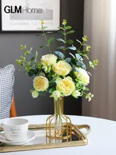 北欧風 シルクピオニーの造花【ユーカリ付き・リビングやダイニングテーブル用・インテリア装飾用】