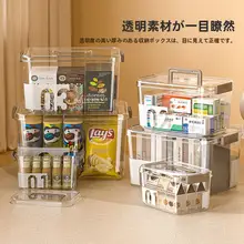 持ち運び可能な透明収納ボックス【衣類・おもちゃ・本など整理用・大容量】