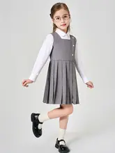 学院風キャミソールドレス【フリルスカート・歌唱用・女児用】（セットアップ対応）