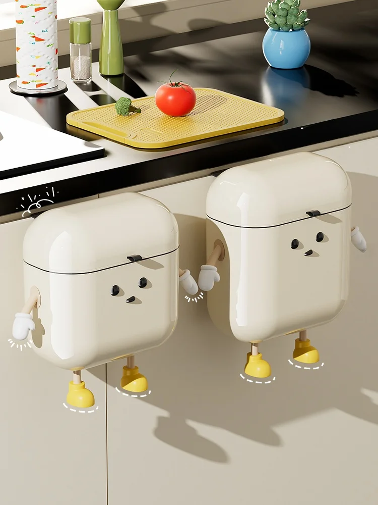 キッチン卓上ゴミ箱：シンプルでかわいい壁掛けタイプの実用性と設計解析