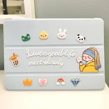 可愛いコットンガールシリーズ刺繍付き麻布袋【スマホケース・Switch用・DIY装飾】