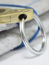 復古デザインの銅製キーチェーン【男性用・ウエストハング・亜鉛合金製】