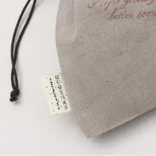 ハンドメイドの純綿ラベル【デコレーション用・豪華織りタグ・クマデザイン】