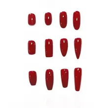 手作りネイルチップ【光療法・ブラックリボン・中サイズ・取り外し可能・ポリッシュ仕上げ】