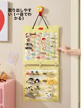 毛毡製の壁掛けアクセサリー収納ラック【ヘアゴム・ヘアピン・サングラス用】