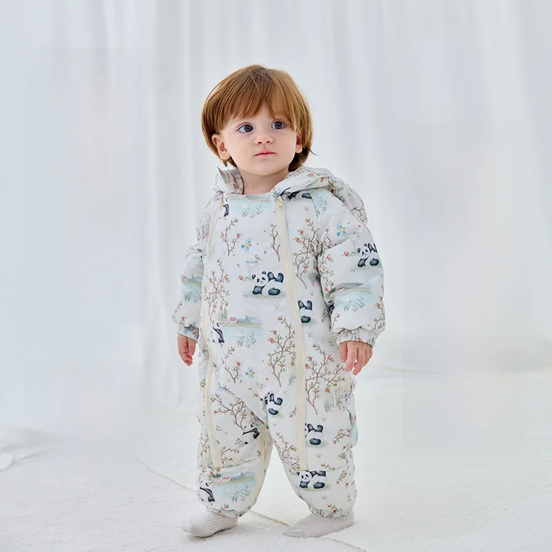1歳 寝るときの冬服 どんなものいい？HoneySkyのダウンオールが解決する3つの悩み