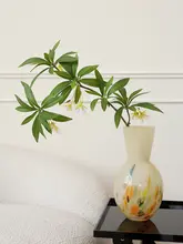北欧スタイルのマツバギク造花【デスクトップ用・観葉植物・緑のインテリア装飾】