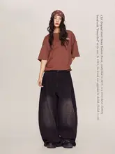 ヴィンテージ風デニムパンツ【ハイウエスト・フィット・カジュアルスタイル】