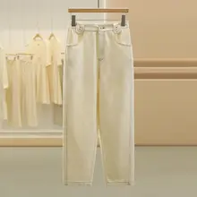 デザイン性に優れた通勤用リネン調カジュアルパンツ【細見え・秋用】（セットアップ対応）