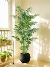 高級感ある散尾葵のフェイクグリーンプランツ【室内装飾用・大型観葉植物】
