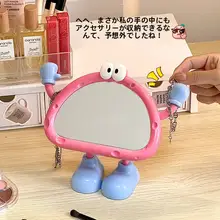 可愛い回転式化粧鏡【デスク用・高精細・ポータブル】
