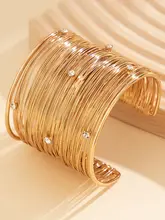 ハンドメイド メタル製 レースデザインのブレスレット【女性用・独特なスタイル・腕周りのアクセサリー】