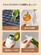 多機能カップクリーナー【シリコン製・カップフタ・隙間の洗浄用・3in1デザイン】