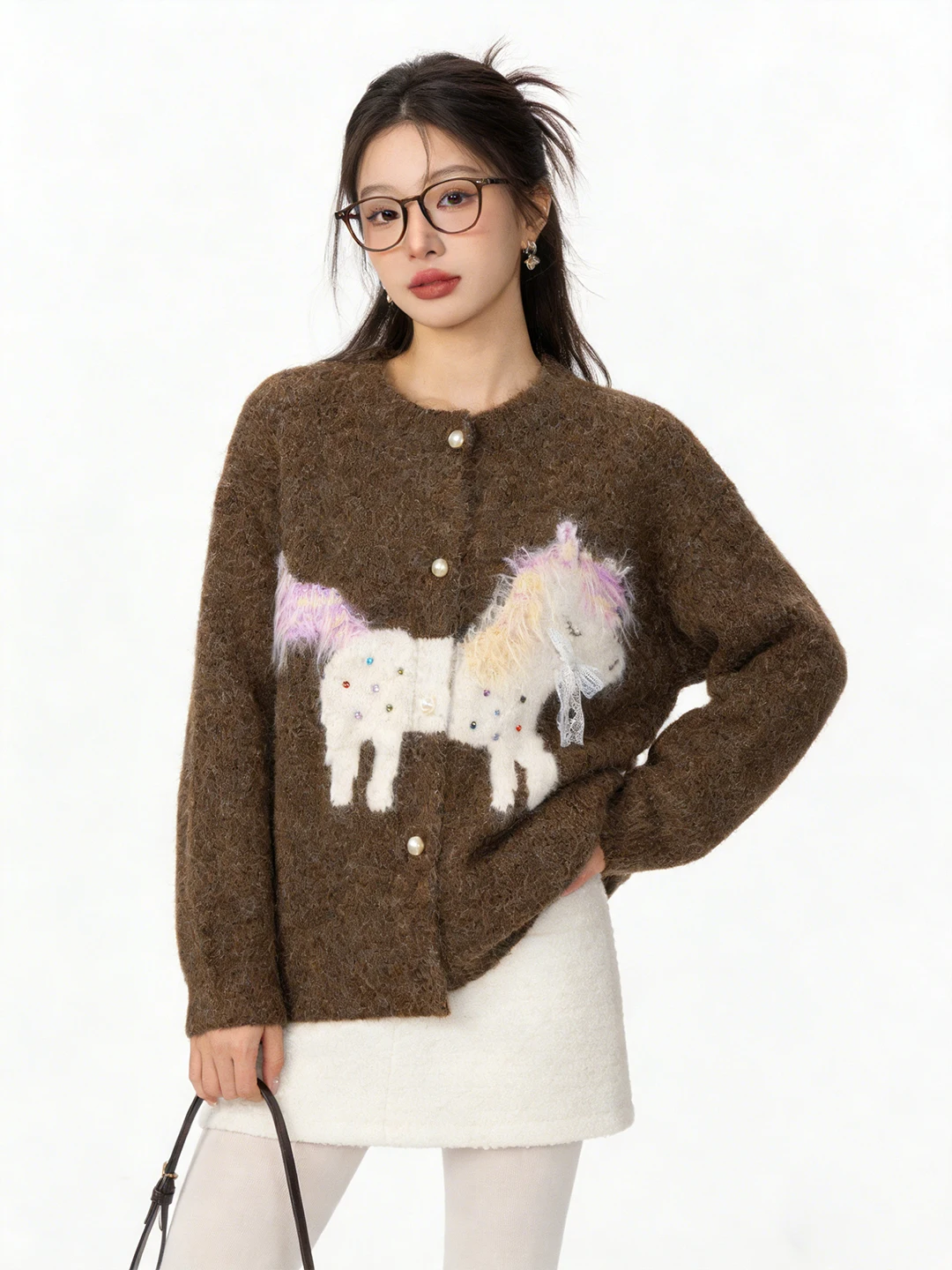 needles モヘアカーディガン 別注：コーヒー色レトロ風刺繍カーディガンの実用性と選定基準